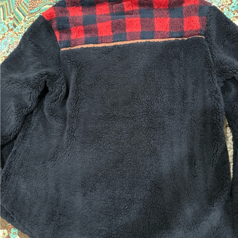 Women's Legendary Whitetails Fuzzy Hide Fleece Pullover L - Picture 9 of 9